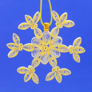 Snowflake double-sided with Gold gilding.