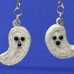 Quilled flying ghost earrings