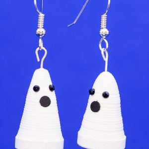 Quilled Halloween Ghost Earrings