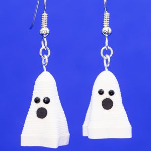 Quilled floating ghost earrings
