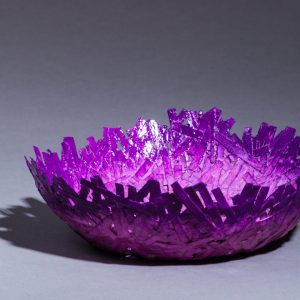 This unique paper bowl is sturdy enough to hold most trinkets and medium weight objects. It is 2" high by 5.5" in diameter. Use it for jewelry, Easter eggs, Christmas balls, candy, general decoration items.