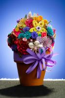 170885-0004 Flower Basket - TerraCotta 1